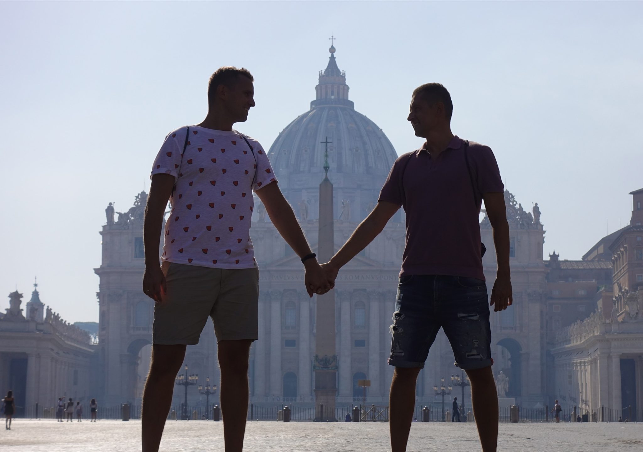 Polish Gay Couple Travel To The Vatican To Unfurl A Giant Pride Flag In Front Of Pope Francis