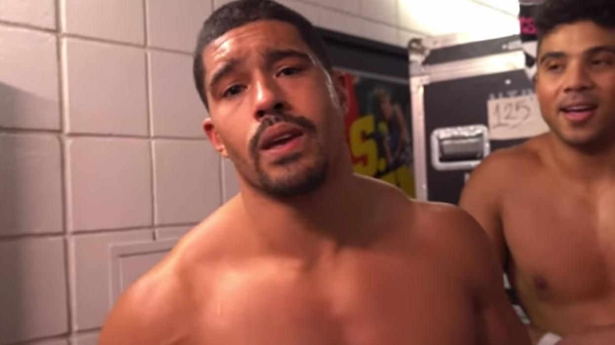 Watch Anthony Bowens Message To Fans After Historic Wrestling Win Lgbtq Breaking News 0846