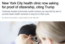 New York City health clinic now asking for proof of citizenship, citing Trump - POLITICO