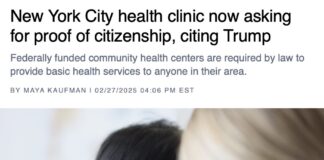 New York City health clinic now asking for proof of citizenship, citing Trump - POLITICO