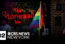 Protests at Stonewall National Monument after "LGBTQ" changed to "LGB" on government website - CBS New York