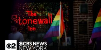 Protests at Stonewall National Monument after "LGBTQ" changed to "LGB" on government website - CBS New York